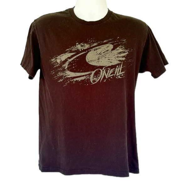 O’Neill men’s black slim fit cotton graphic print tee size medium - Picture 1 of 6